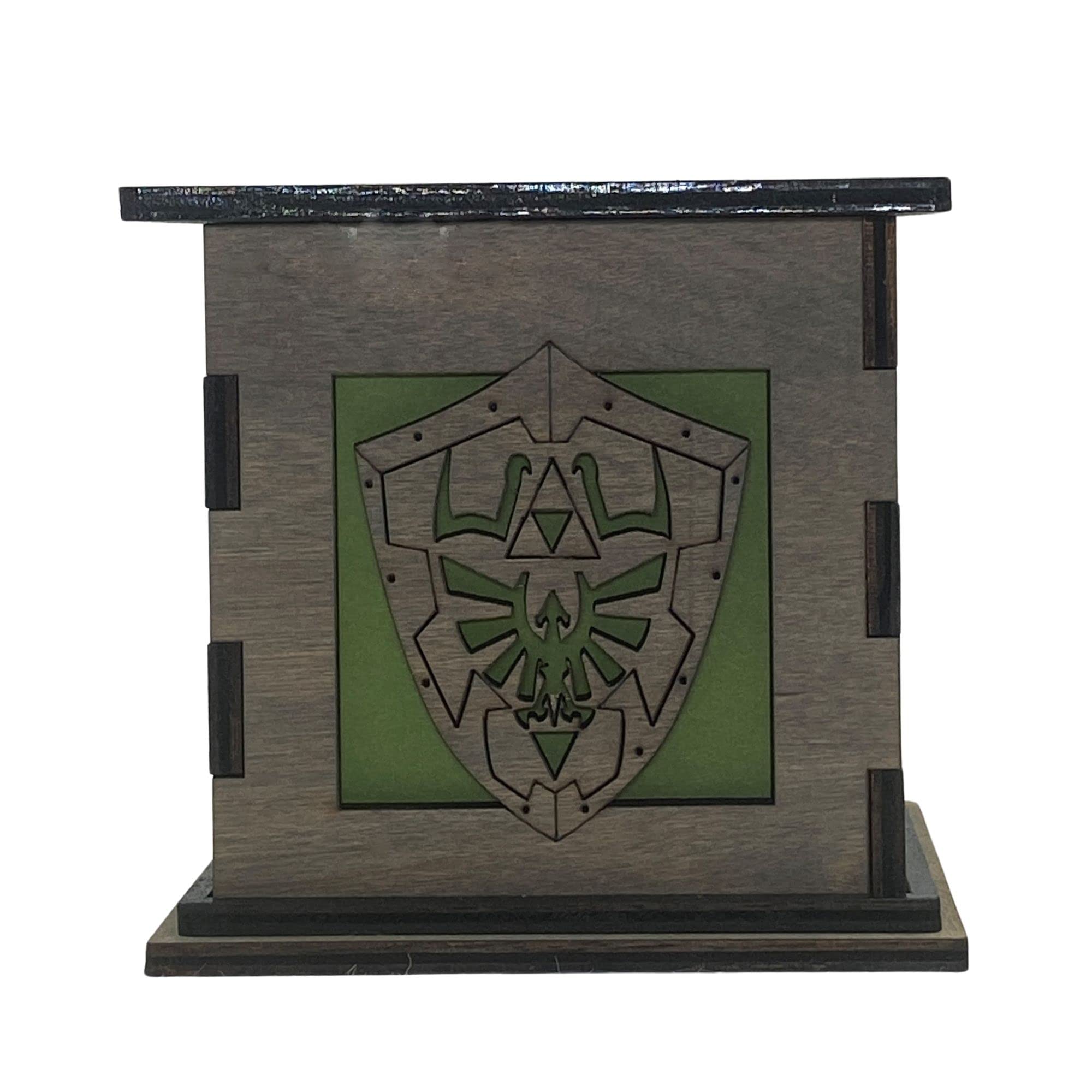 The Legend of Zelda Light Up Decorative Box - Video Game Themed Shelf Decor & LED Night Light - Handmade in USA - Perfect for Gaming Room, Bedside Table & Collector's Display