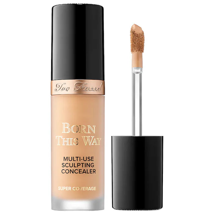 Too Faced Born This Way Super Coverage Multi-Use Concealer - Full Coverage, Natural Finish for Dark Circles, Blemishes & Contouring (Makeup & Beauty Essentials)