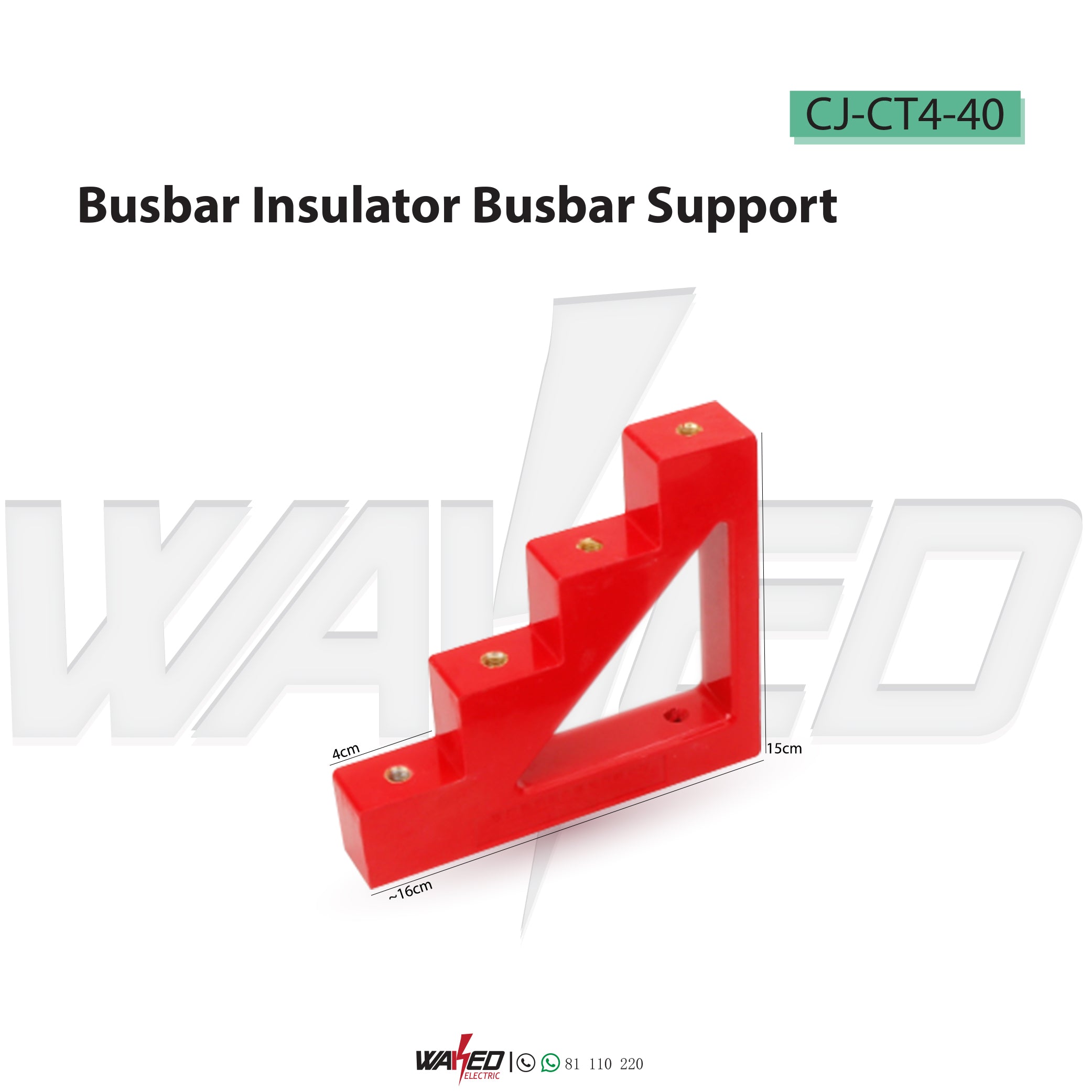 High Voltage Busbar Insulator - Durable Busbar Support for Electrical Panels & Switchgear - Ideal for Industrial & Commercial Power Distribution Systems