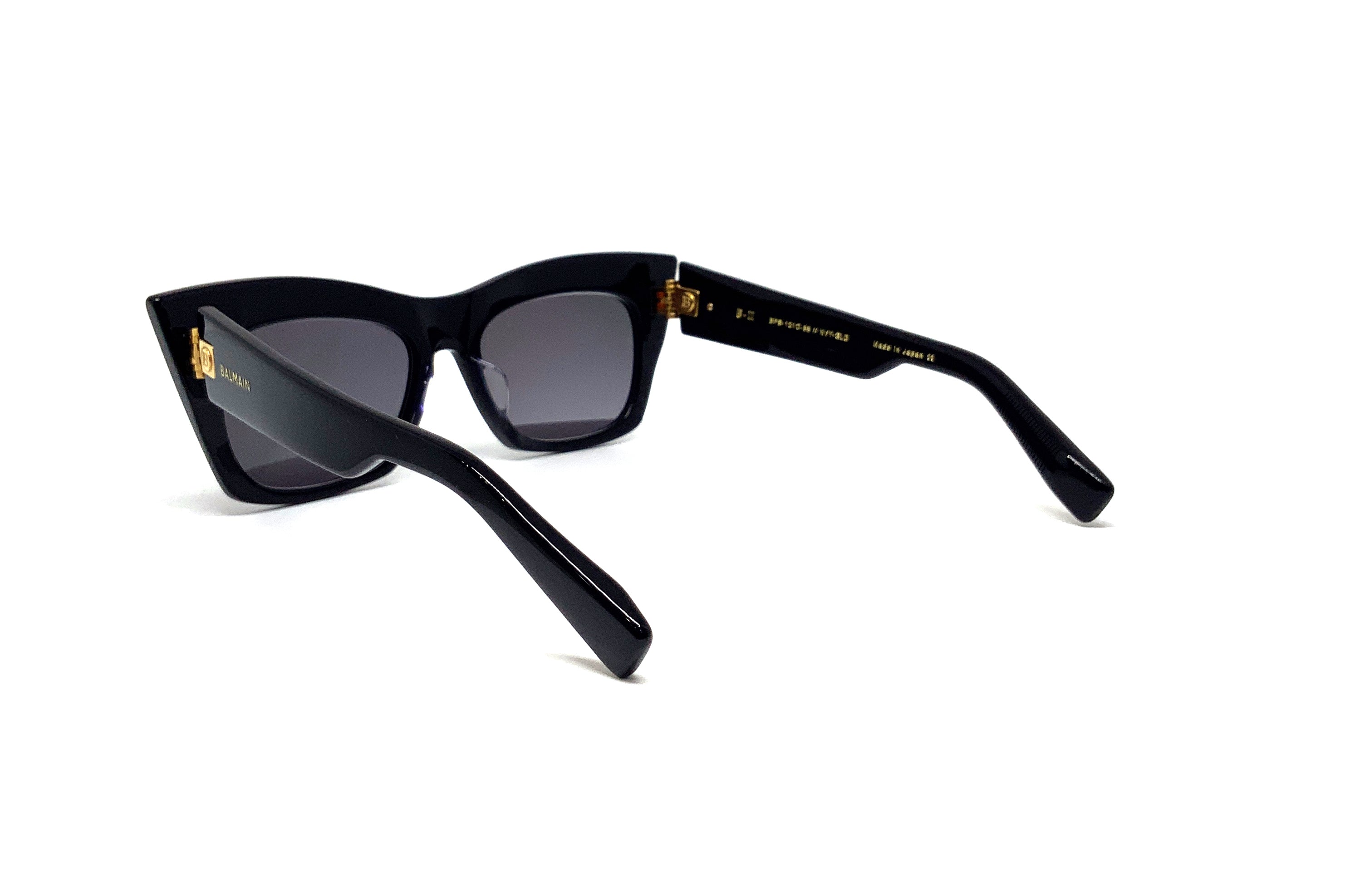 Balmain B II Sunglasses - Navy & Gold Aviator Style for Men & Women | UV Protection, Luxury Fashion Accessory for Travel, Driving, and Outdoor Activities