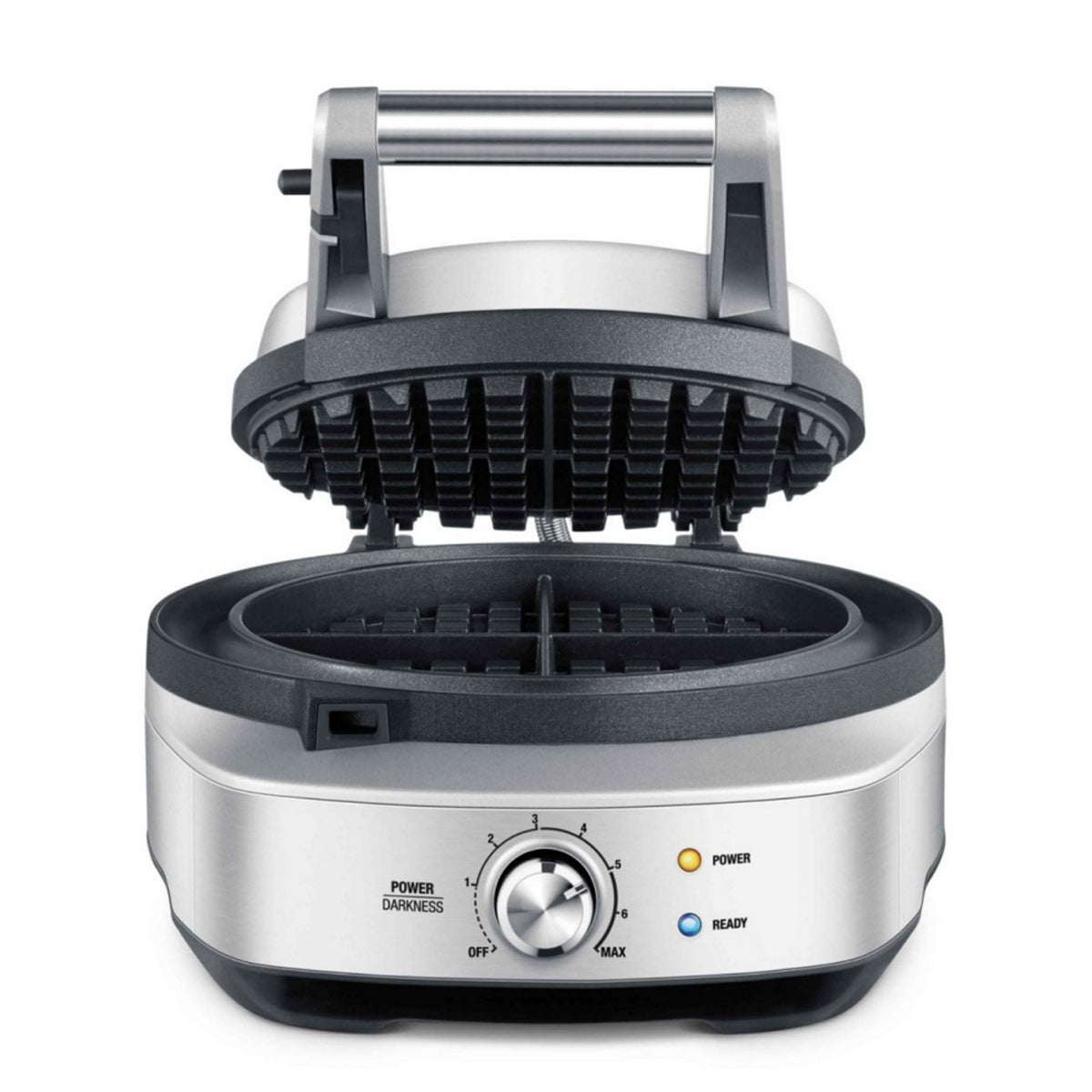 Breville No Mess Waffle Maker - Stainless Steel Belgian Waffle Iron for Perfect Breakfast, Brunch & Family Gatherings