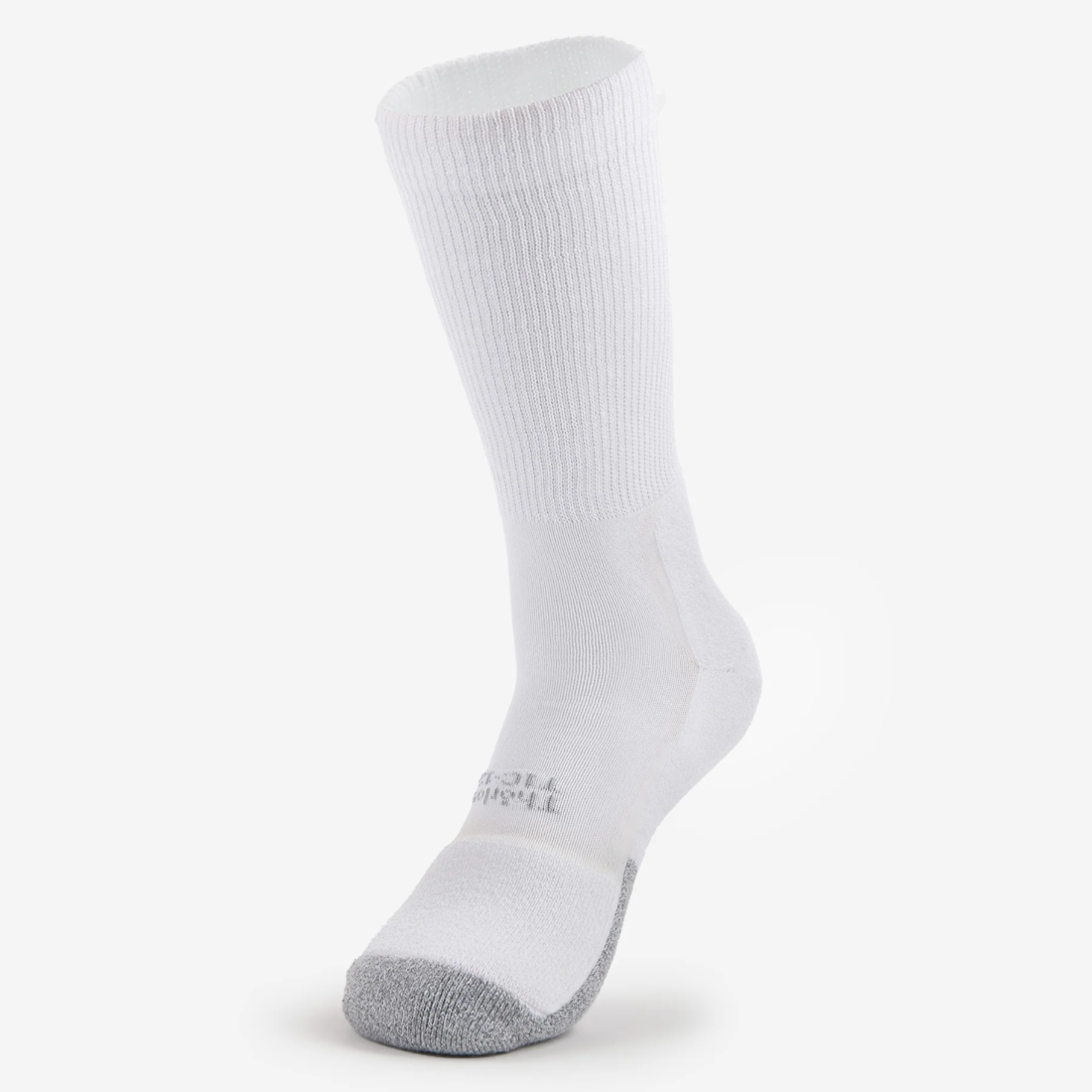 Thorlo Unisex Tennis Light Cushion Crew Socks - White - Breathable Athletic Socks for Men & Women - Perfect for Tennis, Running & Gym Workouts