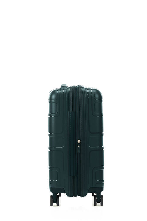 American Tourister Light Max 55cm Small Cabin Luggage - Varsity Green Carry-On Suitcase for Weekend Trips & Air Travel