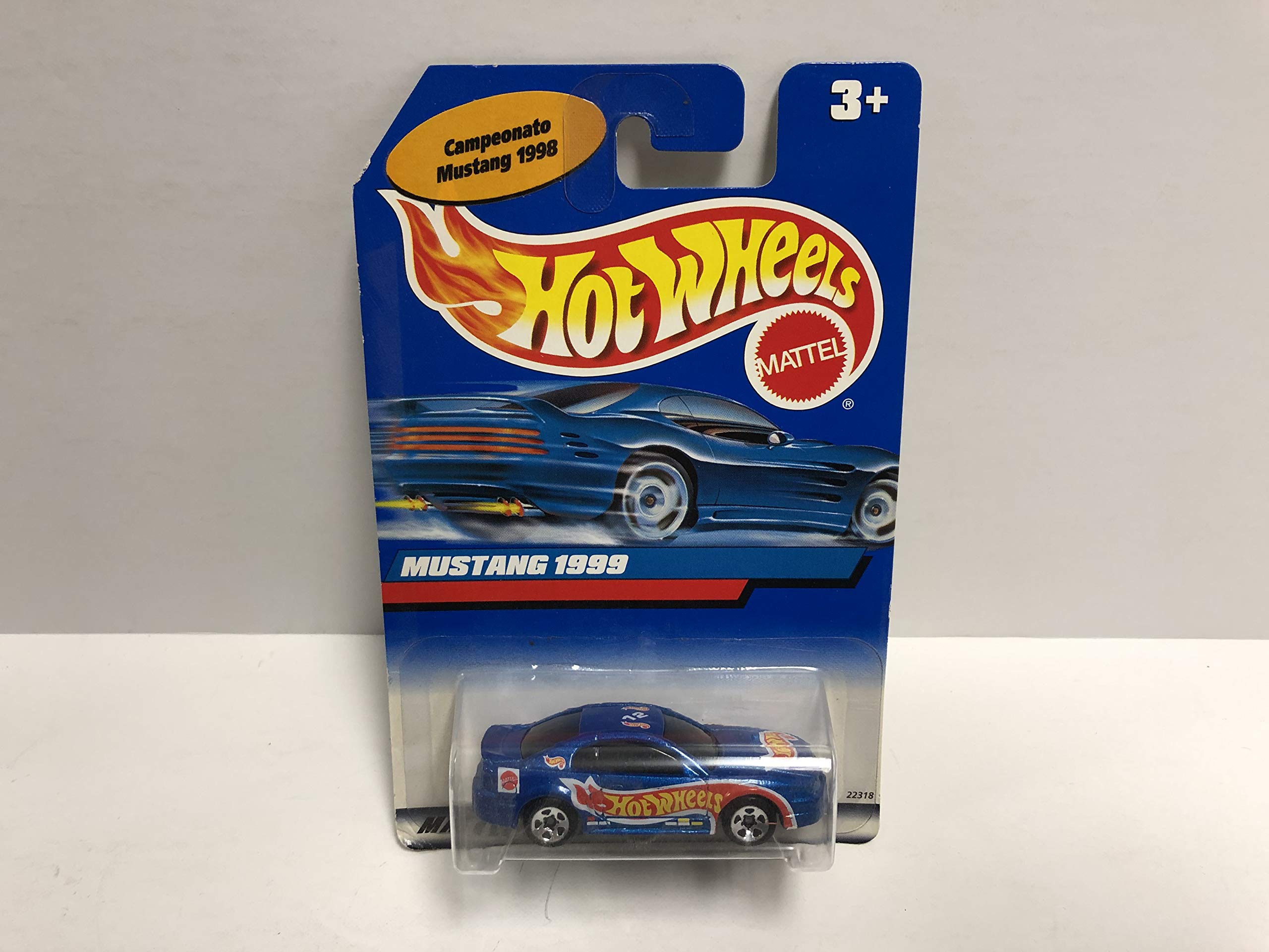 1999 MUSTANG Campeonato Hot Wheels 1/64 Scale Diecast Car #22318 - Mexico Exclusive Collectible for Racing Fans & Model Car Enthusiasts