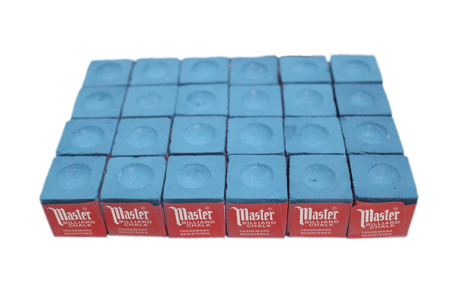 Premium Master Chalk for Pool Cues - 2 Boxes (24 Pieces) - High-Performance Billiard Accessories for Smooth Shots - Made in USA - Perfect for Professional Players & Home Game Rooms