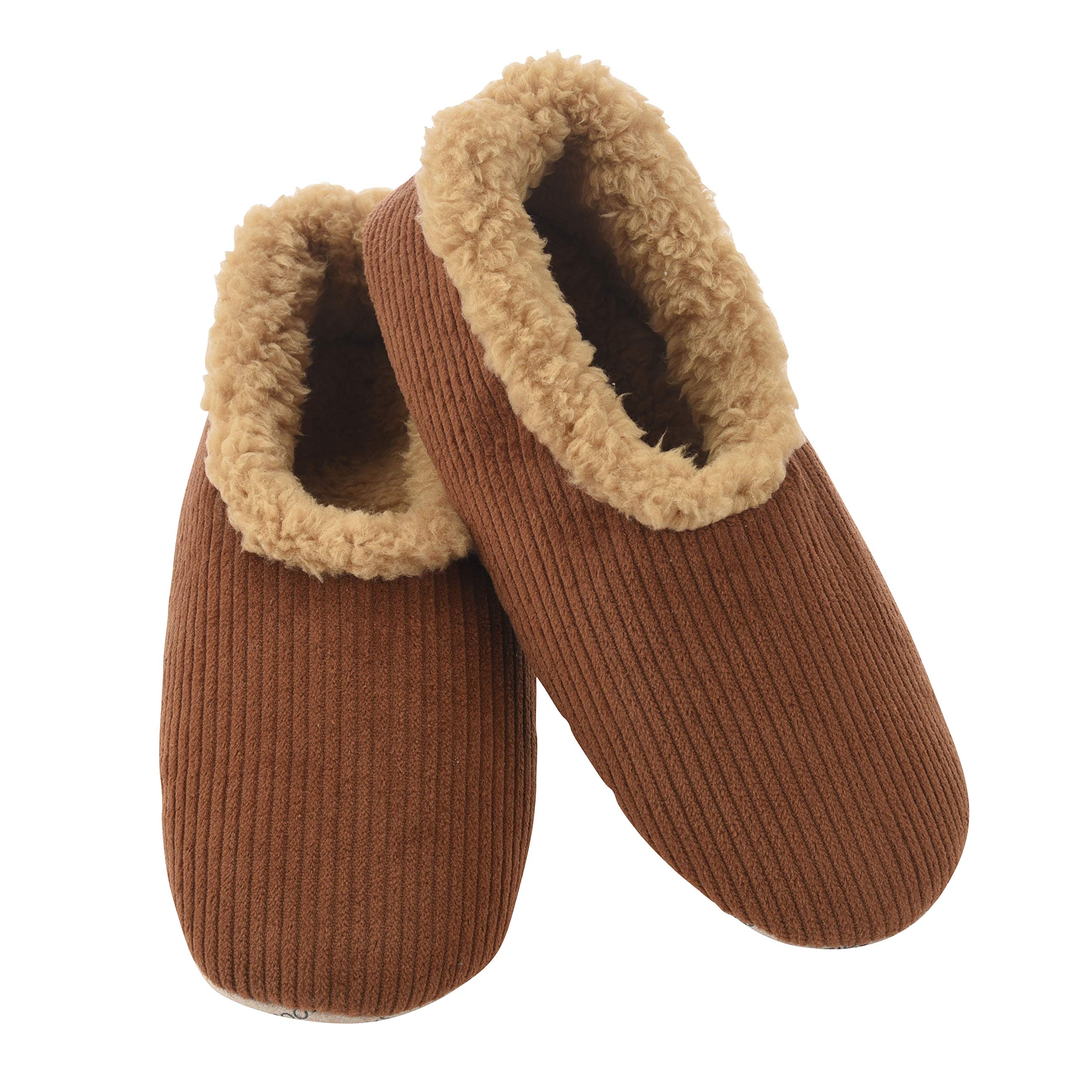 Cozy Men's Corduroy House Slippers with Soft Fuzzy Lining - Warm Indoor Slippers for Winter Comfort at Home, Perfect for Lounging & Relaxing by the Fireplace