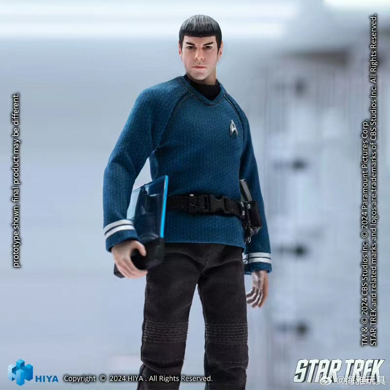 1/12 Scale HIYA 16CM Spock Action Figure - Star Trek 2009 Movie Collectible Model for Display & Photography | Perfect for Sci-Fi Fans & Toy Collectors
