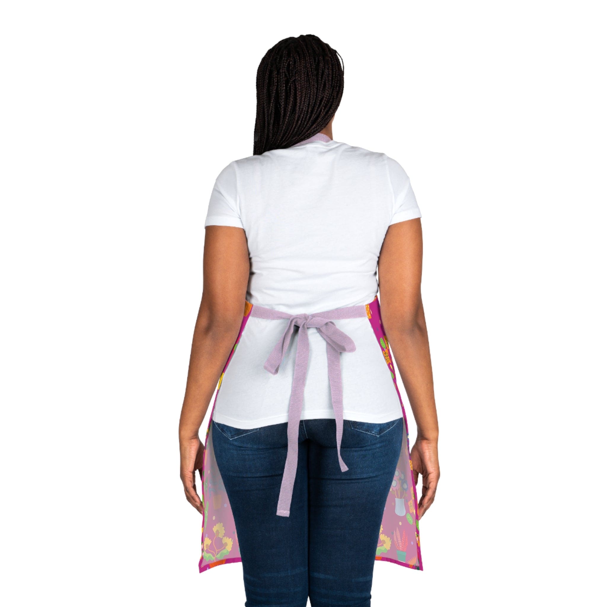 Premium Cotton Potted Plants Design Baking Apron for Cooking, Baking & Grilling - Adjustable & Pockets - Perfect Gift for Home Chefs & Bakers