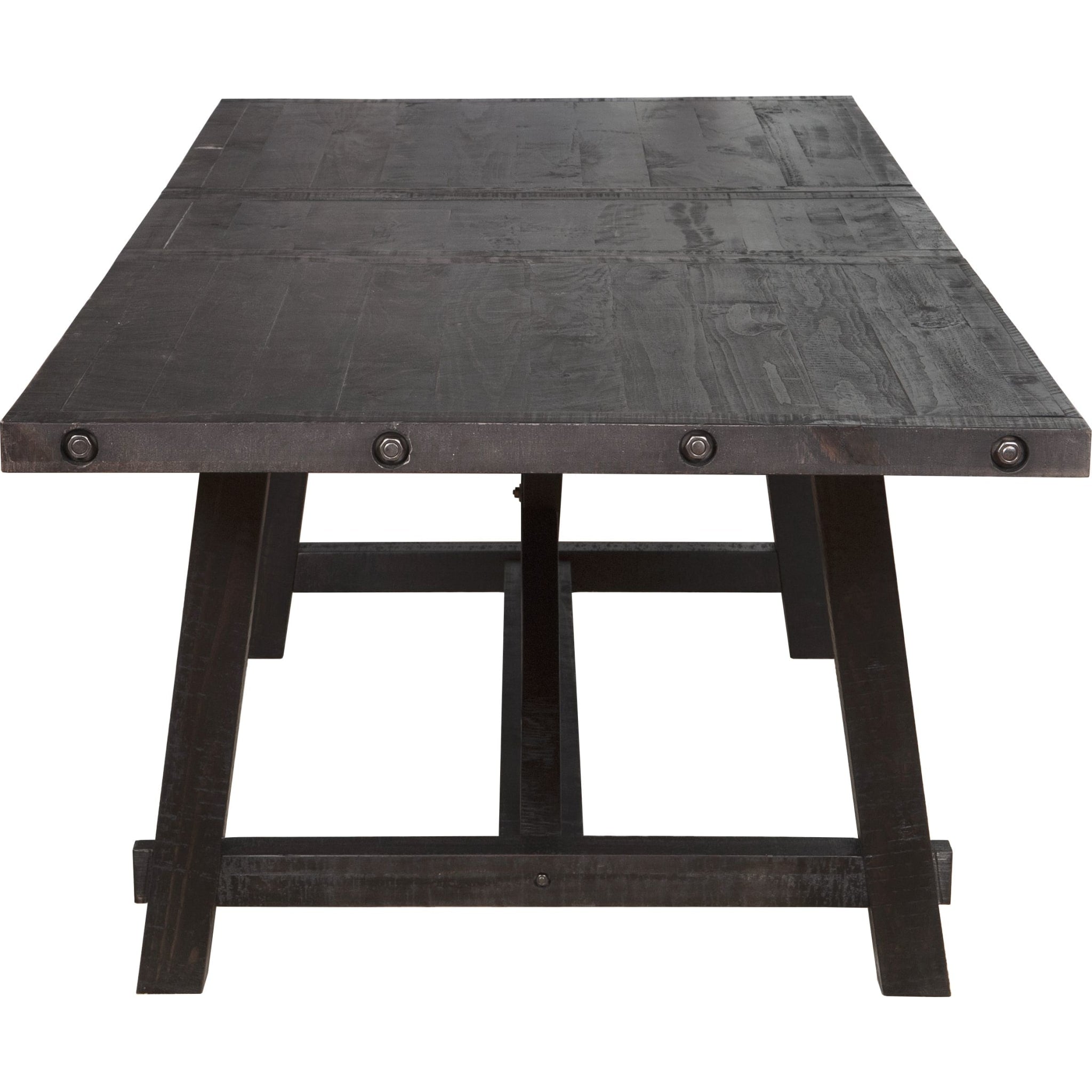Yosemite Solid Wood Rectangular Extension Dining Table - Expandable Farmhouse Style for Family Gatherings & Dinner Parties