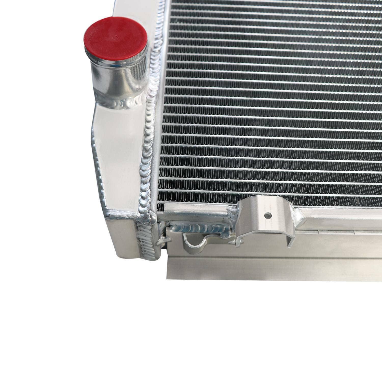 4 Row Aluminum Radiator for 1973-1979 Dodge Charger Coronet Monaco 7.2L V8 - High Performance Cooling Upgrade - Perfect for Hot Weather & Heavy Duty Towing