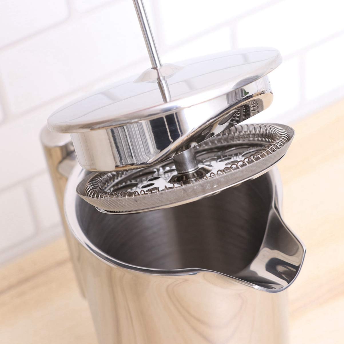 DOITOOL Stainless Steel Cold Brew Coffee Maker & Espresso Machine - Manual Pour Over Coffee Pot, Double Wall Insulated Mug - Perfect for Home, Office & Outdoor Use
