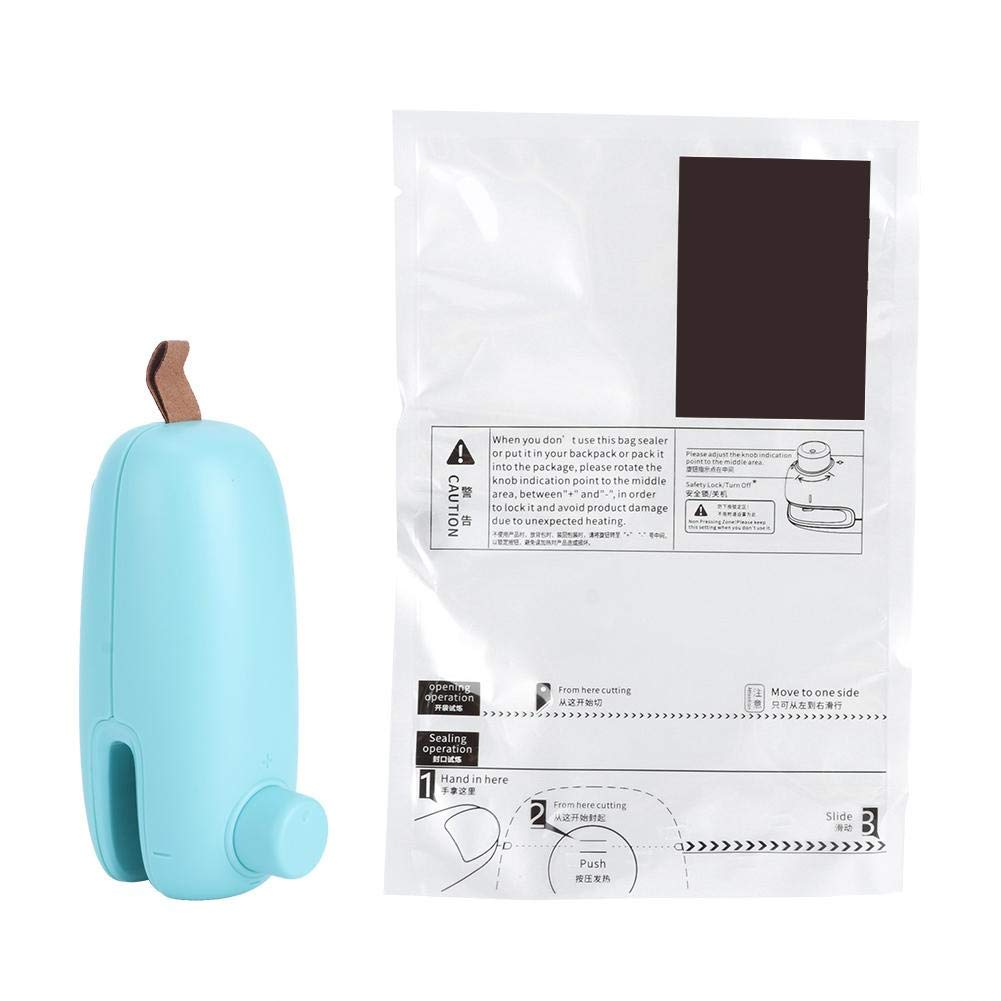 Mini Bag Heat Sealer for Food Storage - Portable Plastic Bag Sealing Machine for Home, Restaurant & Travel - Seal PP Bags, Snacks, Leftovers & More