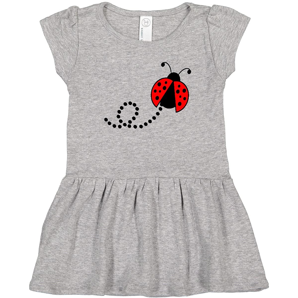Inktastic Adorable Red Ladybug Toddler Dress for Girls - Perfect for Birthday Parties, Family Photos & Everyday Playtime
