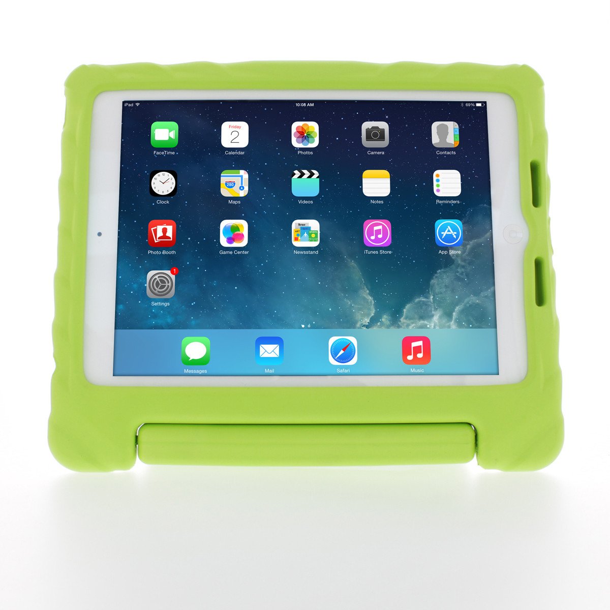 Gumdrop FoamTech Shockproof Case for iPad Pro 9.7 / Air 2 / Air - Lightweight Protective Cover in Lime Green - Perfect for School, Work & Travel