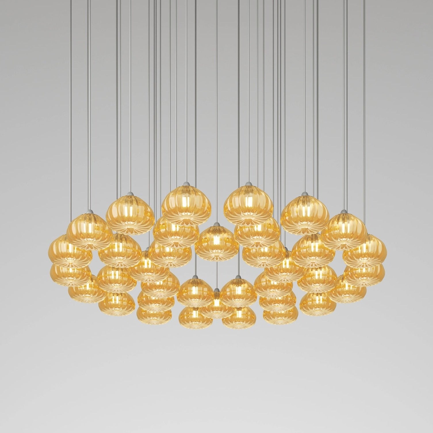 DIAMANTE SP 36 Suspension Lamp - Modern Crystal Chandelier for Dining Room, Living Room, Bedroom Lighting - Elegant Ceiling Light Fixture for Home Decor