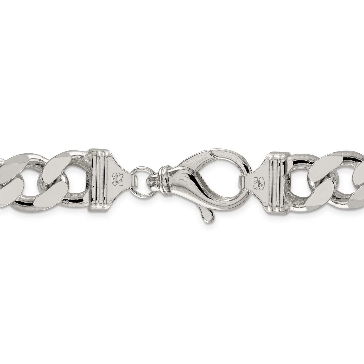 .925 Sterling Silver Large Figaro Chain Necklace, Bracelet or Anklet - Durable & Hypoallergenic Jewelry for Men & Women - Perfect for Gifts, Casual Wear & Special Occasions