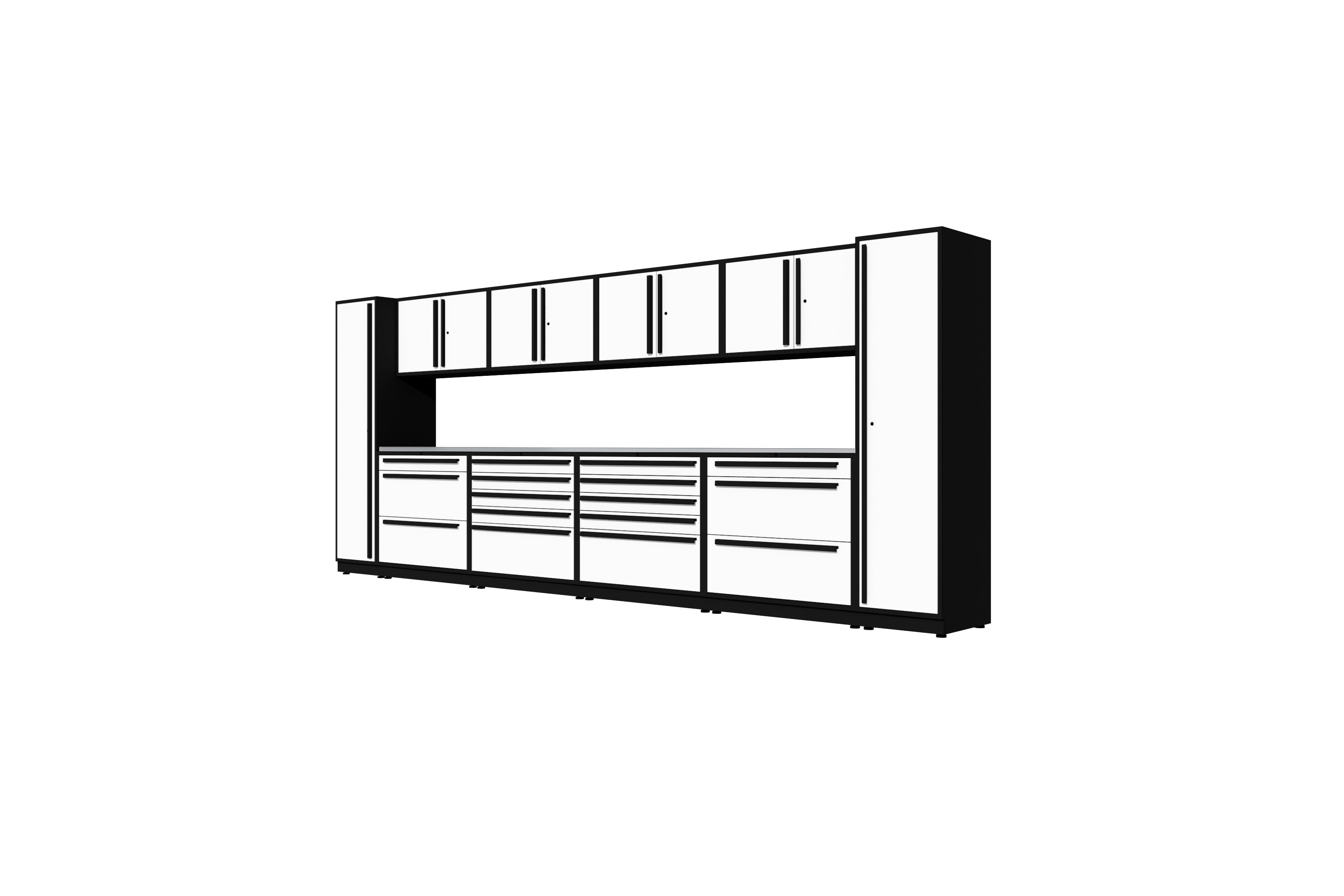 ProSlat Fusion Plus 200 Single Door Locker - Preconfigured Storage Array for Garage, Warehouse & Workshop Organization