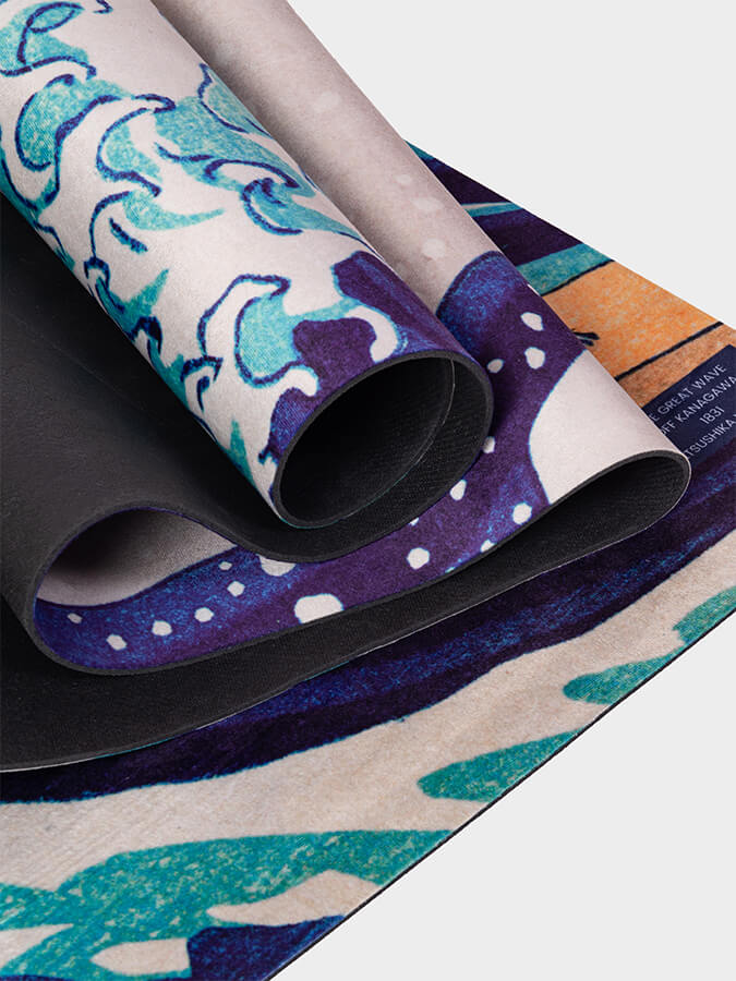 Eco-Friendly Vegan Suede Microfiber Yoga Mat 4mm - Non-Slip, Cushioned for Hot Yoga, Pilates & Home Workouts - Perfect for Beginners & Professionals