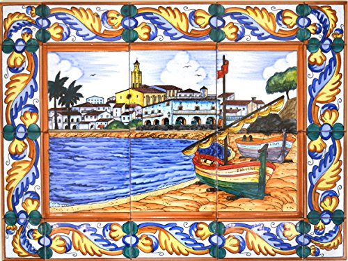 28326 - Mural Marina Cadaques With Edge Border