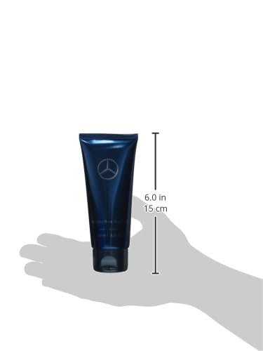 Mercedes-Benz Men's Shower Gel & Body Wash - Bergamot & Lavender Scent - Travel Size 3.3 oz - Moisturizing Liquid Soap for Men - Perfect for Gym, Travel & Daily Shower Routine