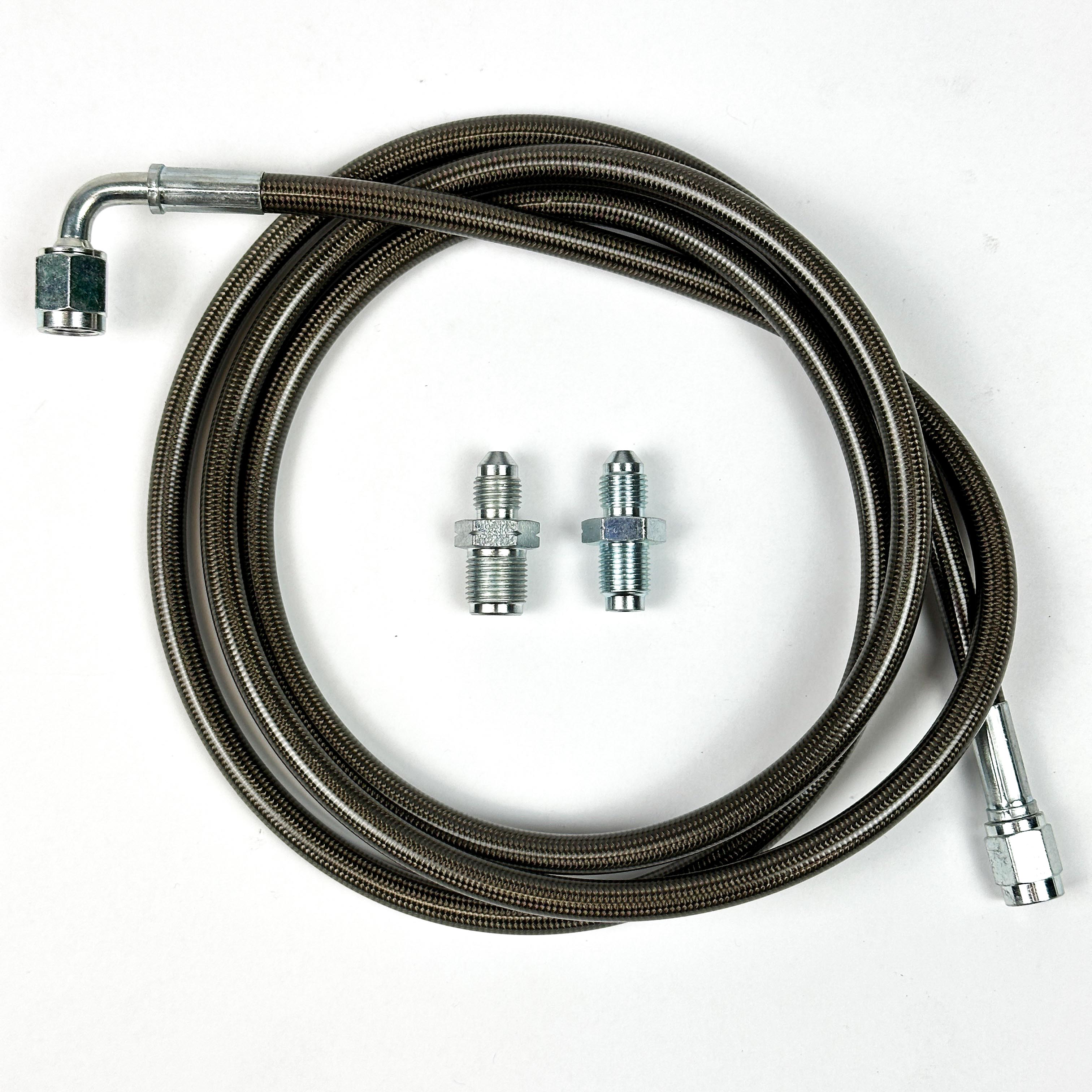 EM2 Clutch Master Cylinder & Slave Cylinder Kit with Stainless Steel Line - Compatible with 2006-2011 Honda Civic 1.8L - Perfect for Clutch System Repair & Performance Upgrades