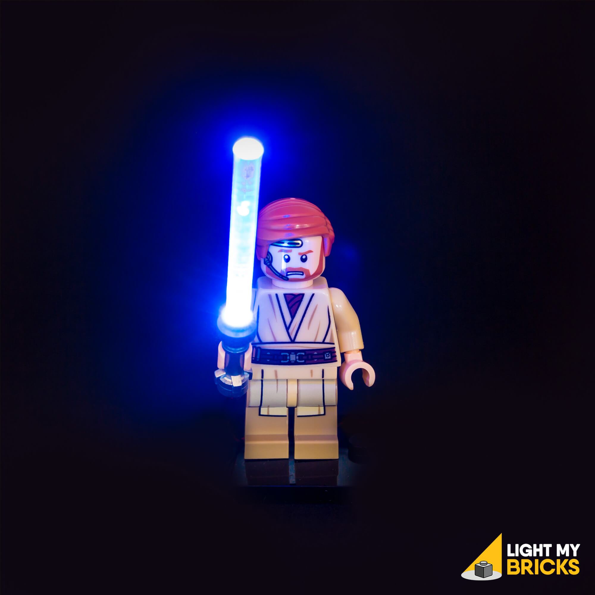 LED LEGO Star Wars Lightsaber Light - Blue Glow-in-the-Dark Building Blocks for Kids & Collectors | Perfect for Bedroom Decor, Gift Giving & Star Wars Themed Parties