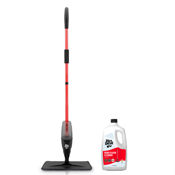 Best Spray Mop with 64oz Ready-to-Use Cleaning Solution - Perfect for Hardwood Floors, Tile & Laminate - Effortless Deep Cleaning for Home & Office
