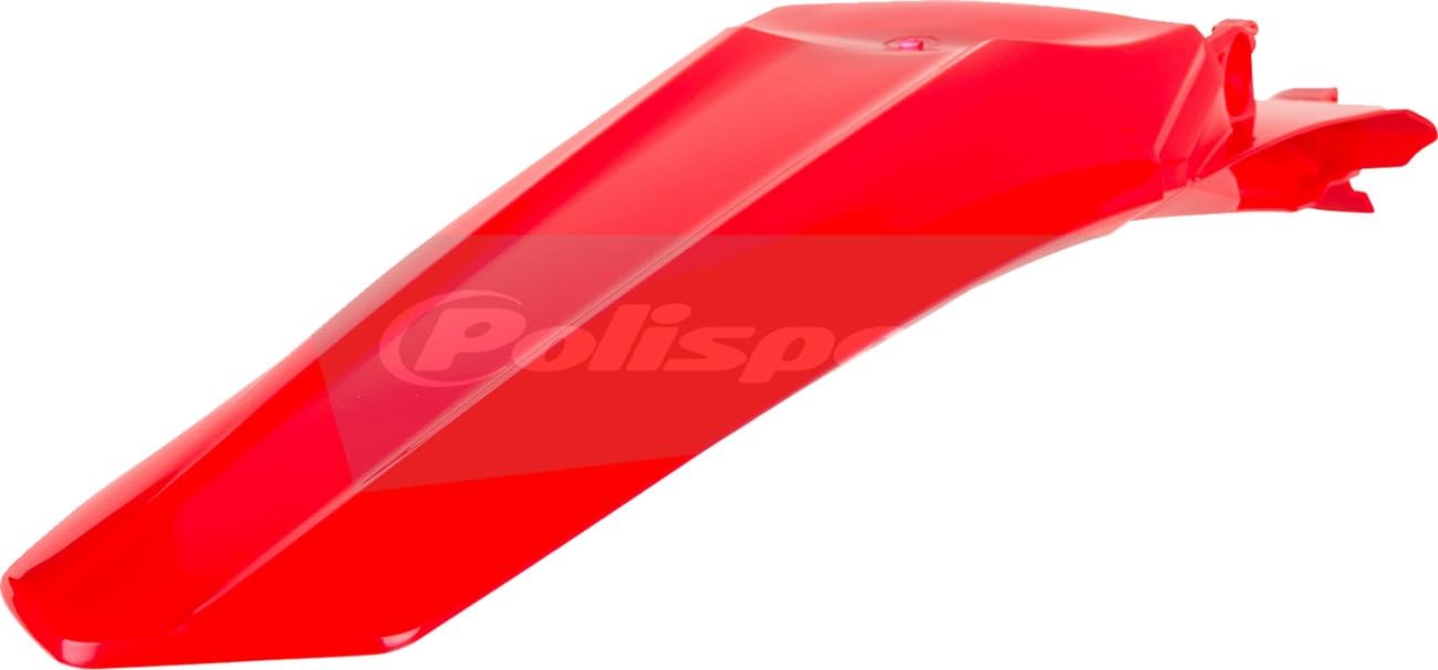 Polisport Rear Fender for Dirt Bikes - Red (Part #8579500001) | Durable Motorcycle Mudguard for Off-Road & Trail Riding