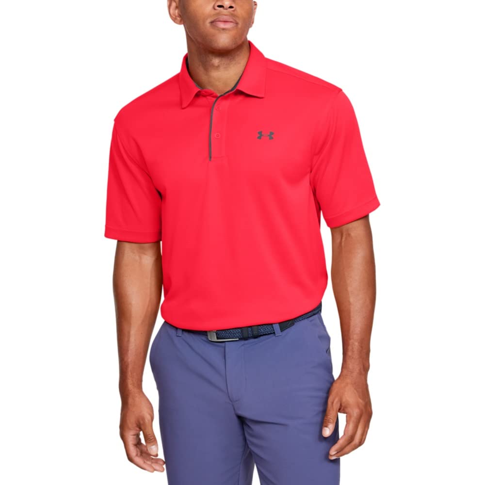Under Armour Men's Tech Golf Polo Shirt - Moisture-Wicking, UV Protection & Breathable Performance Top for Golf, Work & Casual Wear