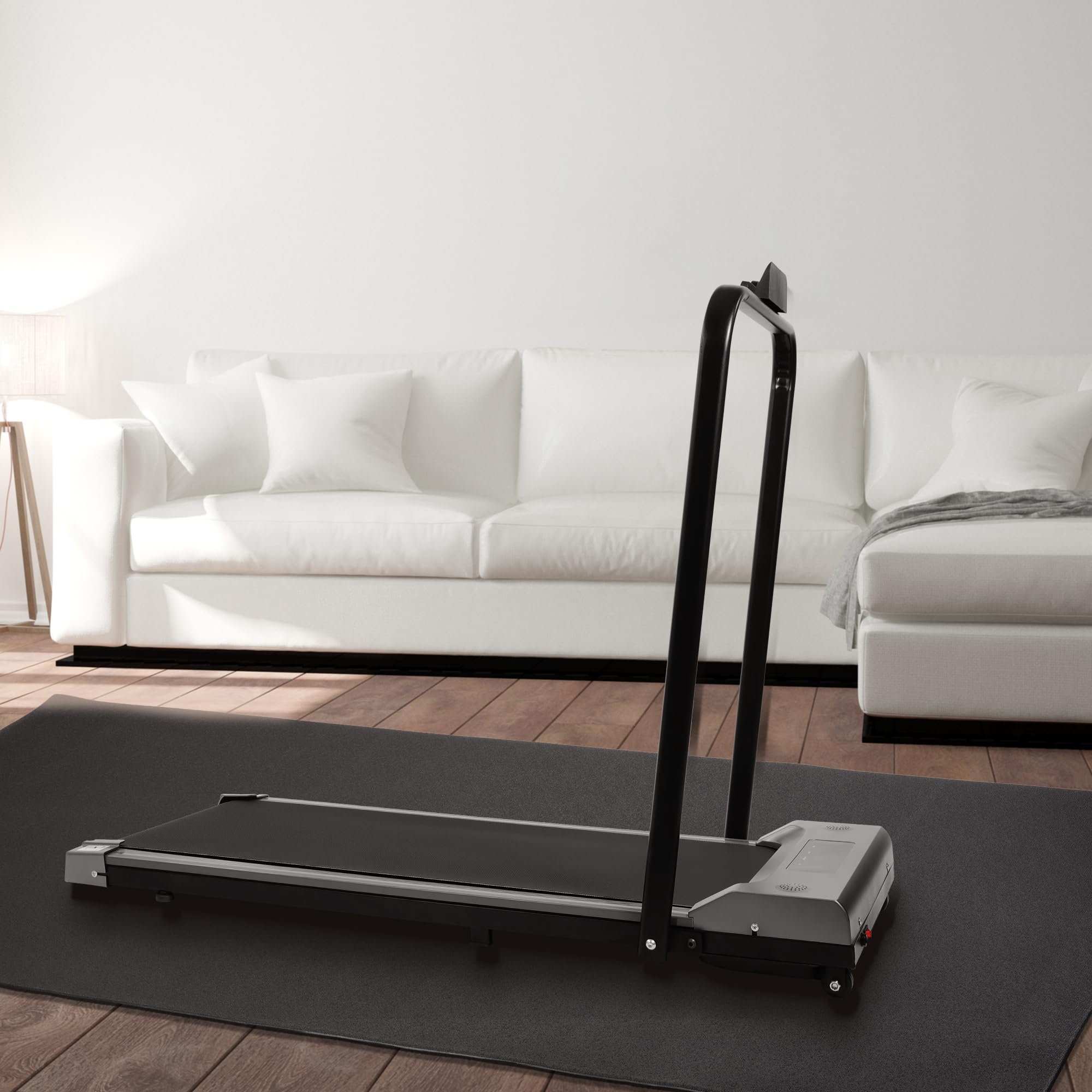 Premium High-Density Home Gym Equipment Mat for Treadmills & Exercise Bikes - 1/4