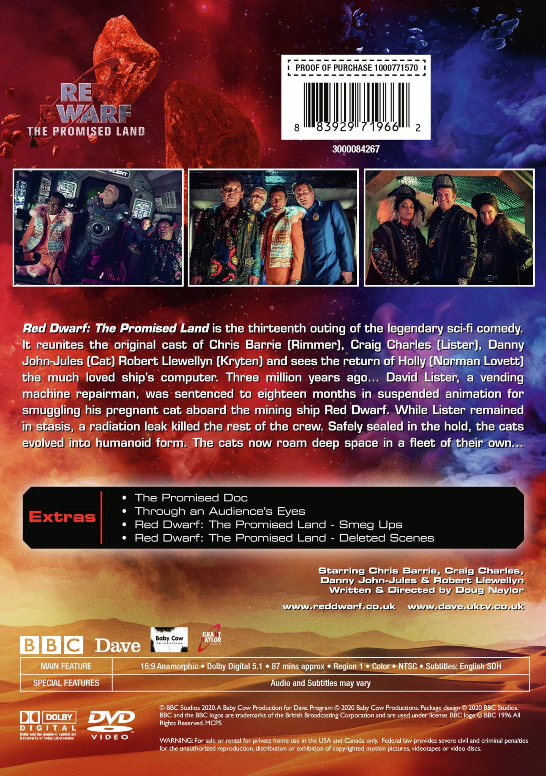 Red Dwarf: The Promised Land DVD - Complete Series | Sci-Fi Comedy TV Show | Perfect for Fans & Collectors | Enjoy at Home Movie Nights