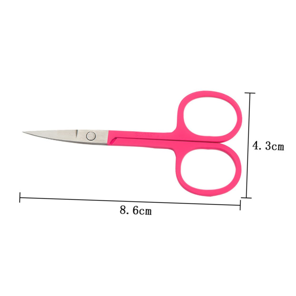 4PCS Professional Nose Hair Trimmer & Eyebrow Scissors Set - Stainless Steel Grooming Scissors for Men & Women - Precise Nose Hair, Eyebrow, Mustache & Facial Hair Trimming - Perfect for Travel, Home & Salon Use