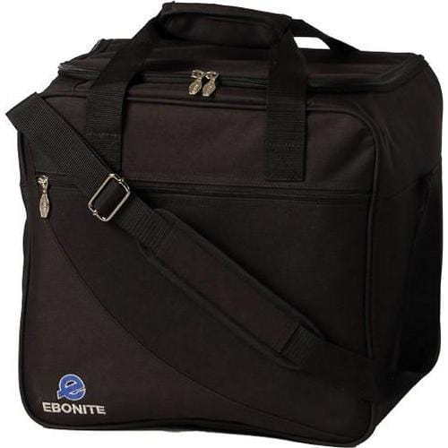 Premium Ebonite Single Tote Bowling Bag - Durable Black Bowling Accessory for League Play & Practice Sessions
