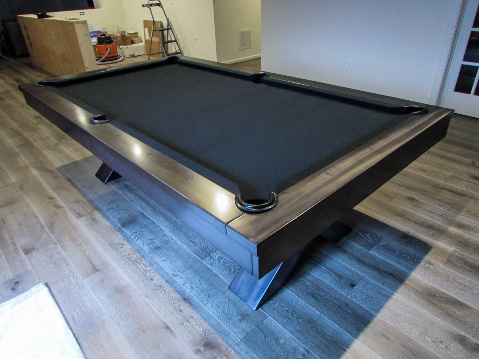 Premium Plank and Hide Vox Pool Table - Professional 8ft Billiard Table for Home Game Room, Bar & Man Cave - Perfect for Family Entertainment and Competitive Play