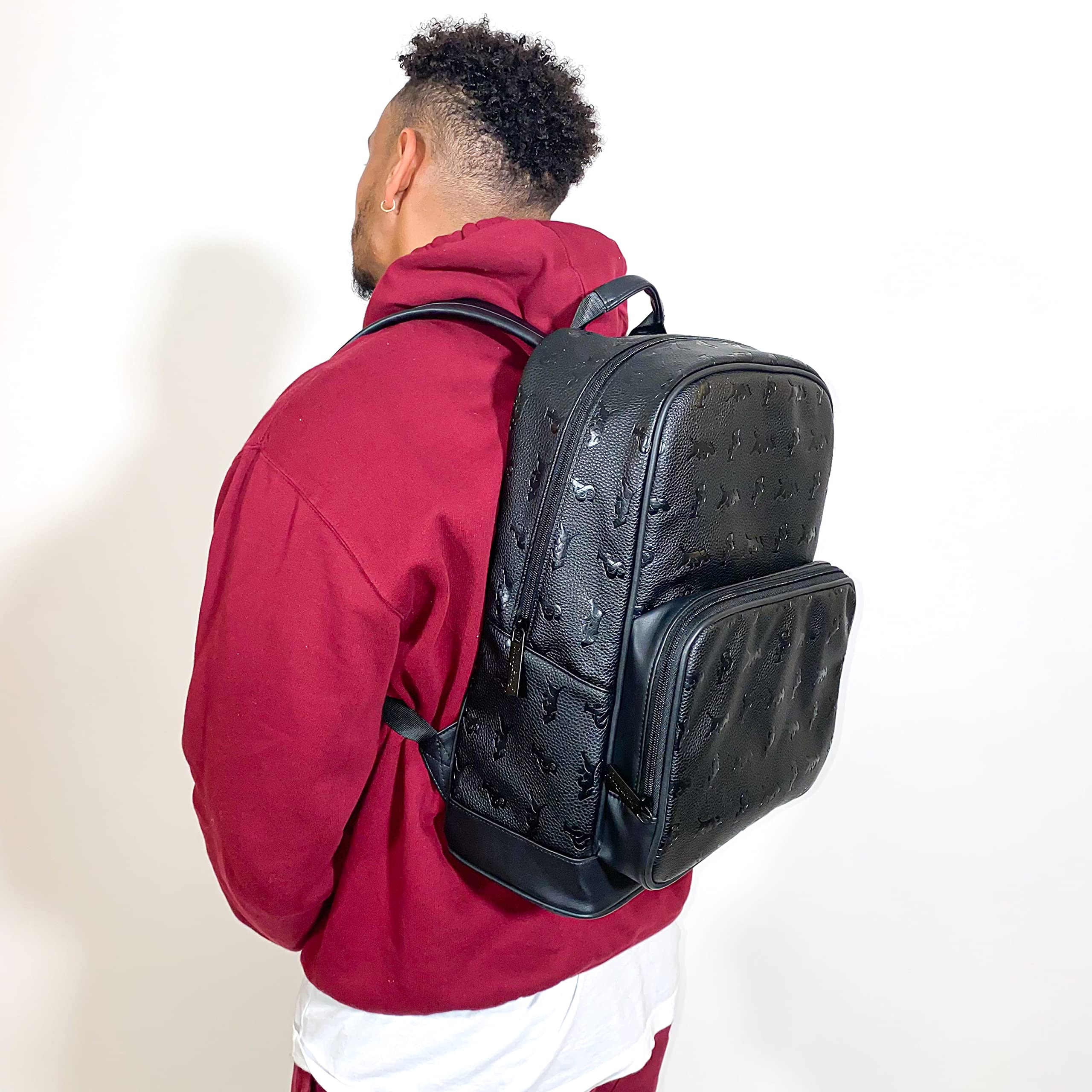 SP Smell Proof Backpack - Large All Black Odor Resistant Backpack for Travel, Hiking & Outdoor Adventures