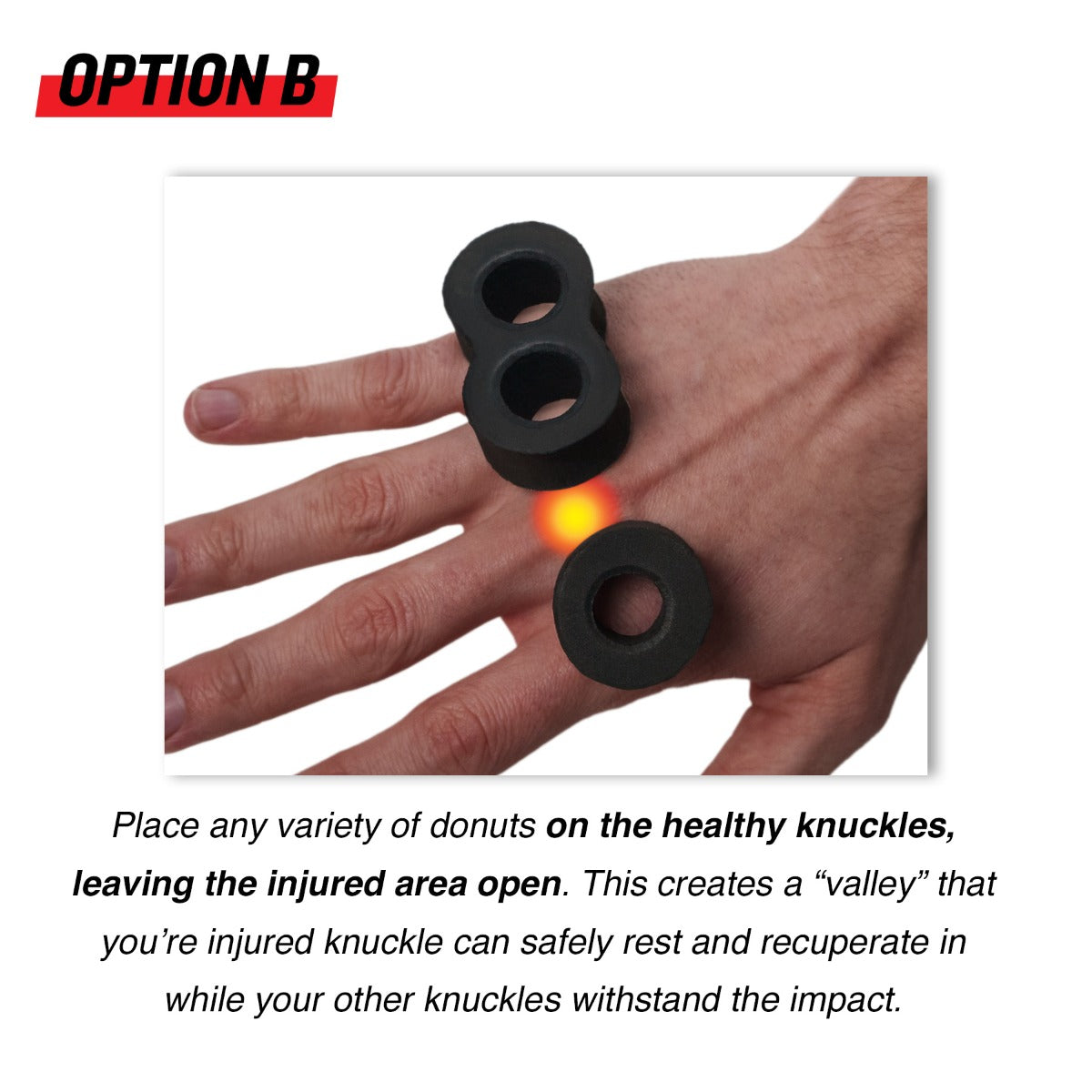 TITLE Boxing Knuckle Donuts - Premium Hand Wraps for Boxing, MMA & Training - Improve Grip & Protect Knuckles During Workouts