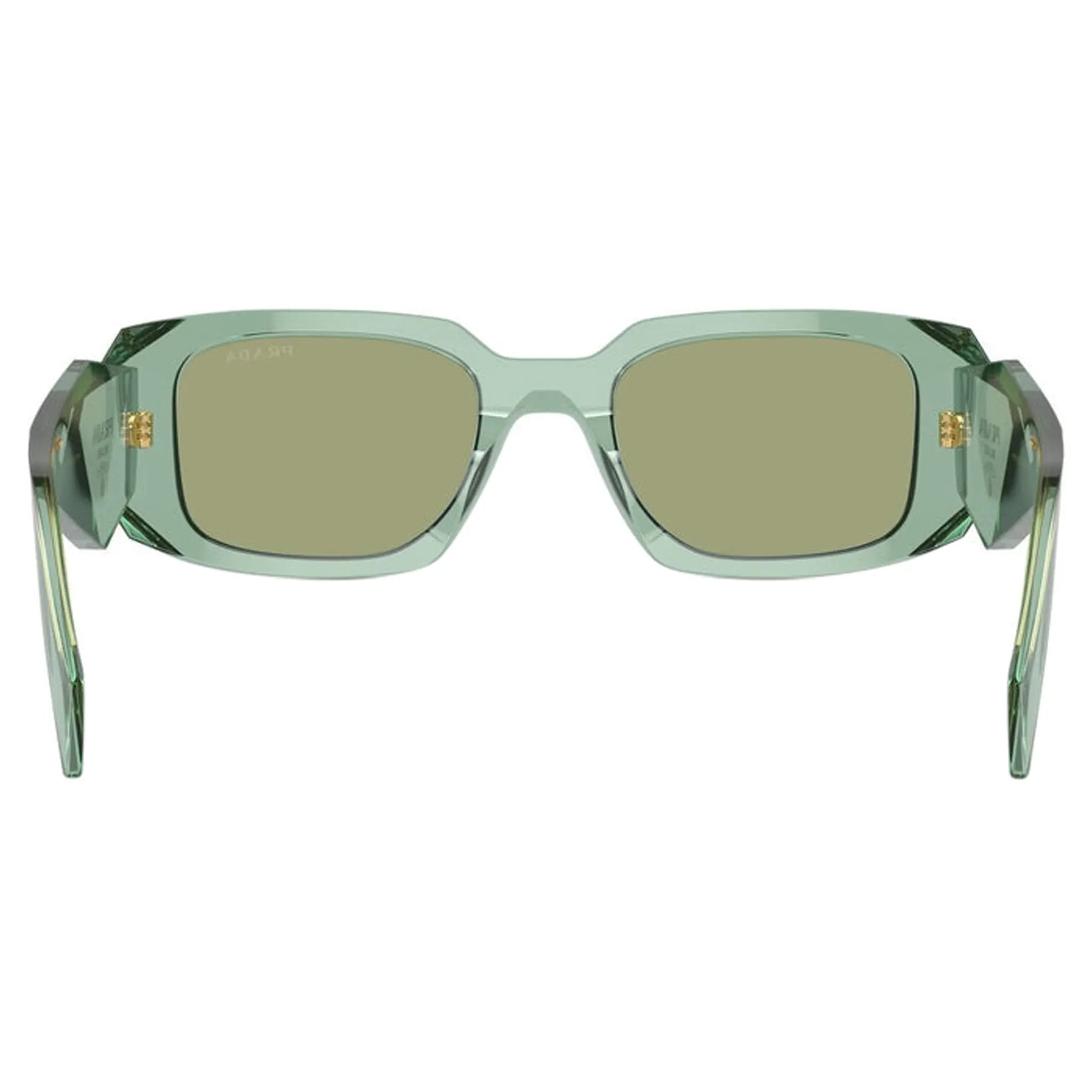 Prada PR 17WS 11R10E Transparent Sage Sunglasses for Women - Luxury Designer Shades for Summer, Beach & Outdoor Activities