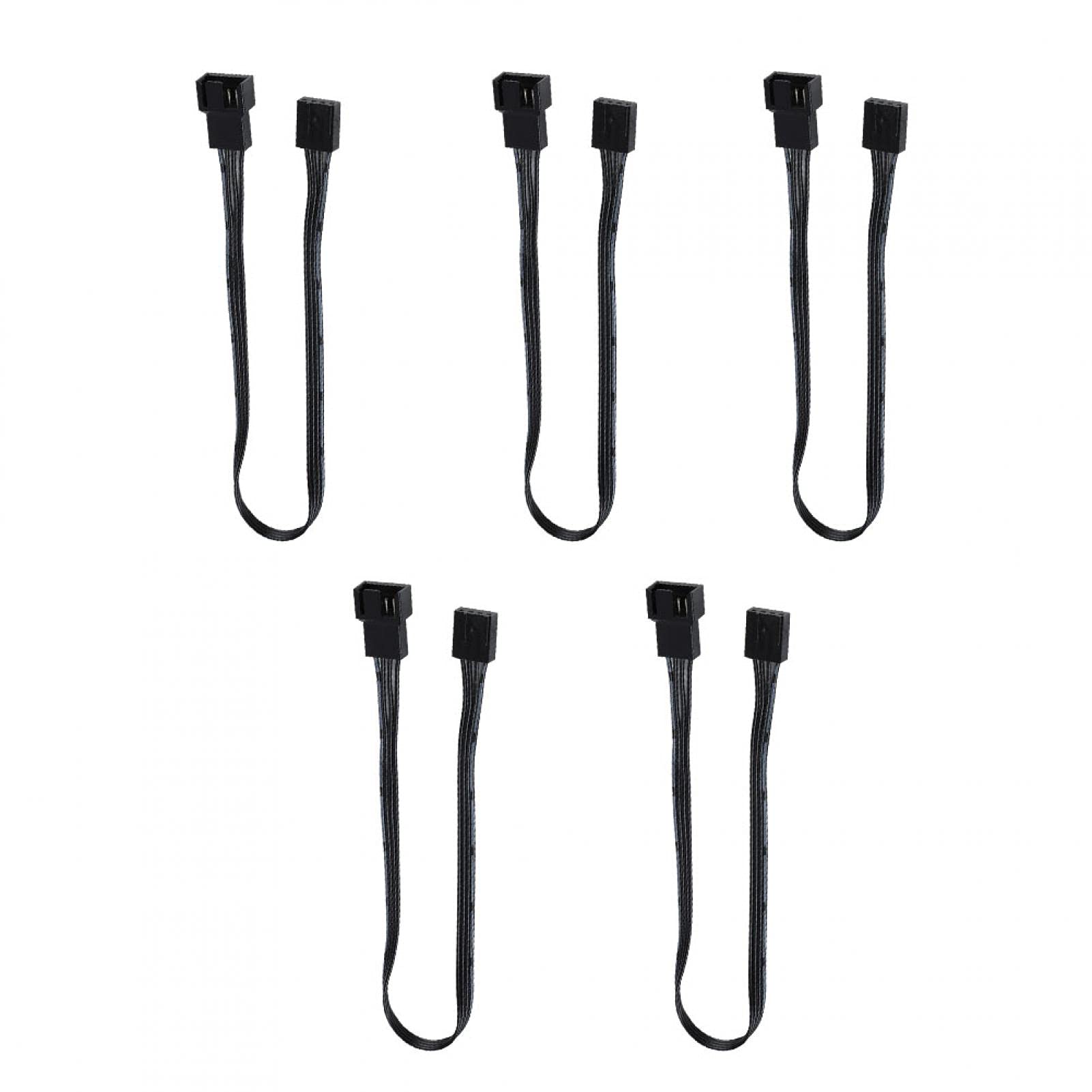 5PCS 4-Pin PWM Fan Power Extension Cable Splitter - Computer Case Fan Connector Adapter for PC Cooling System - Ideal for Gaming Rigs, Workstations & Custom PC Builds