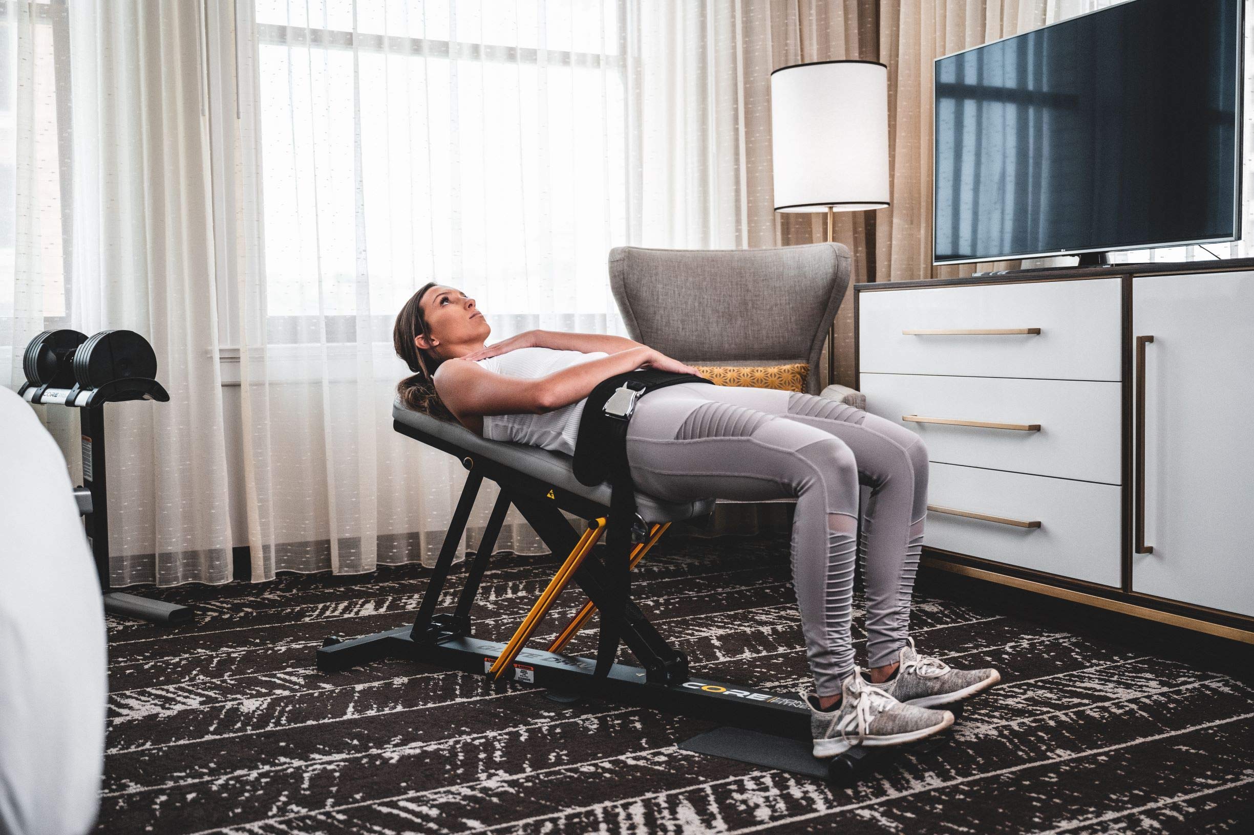 Core Home Fitness Adjustable Glute Drive Plus Workout Bench - Hip Thrust Machine for Glutes & Booty Training - Multi-Use Weightlifting Bench for Home Gym & Strength Training