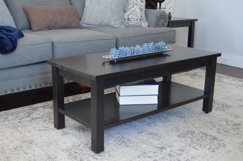 Versaloft Modern Coffee Table with Shelf - Sturdy Wooden Living Room Center Table for Home Decor, Perfect for Family Gatherings & Relaxing in Your Living Space