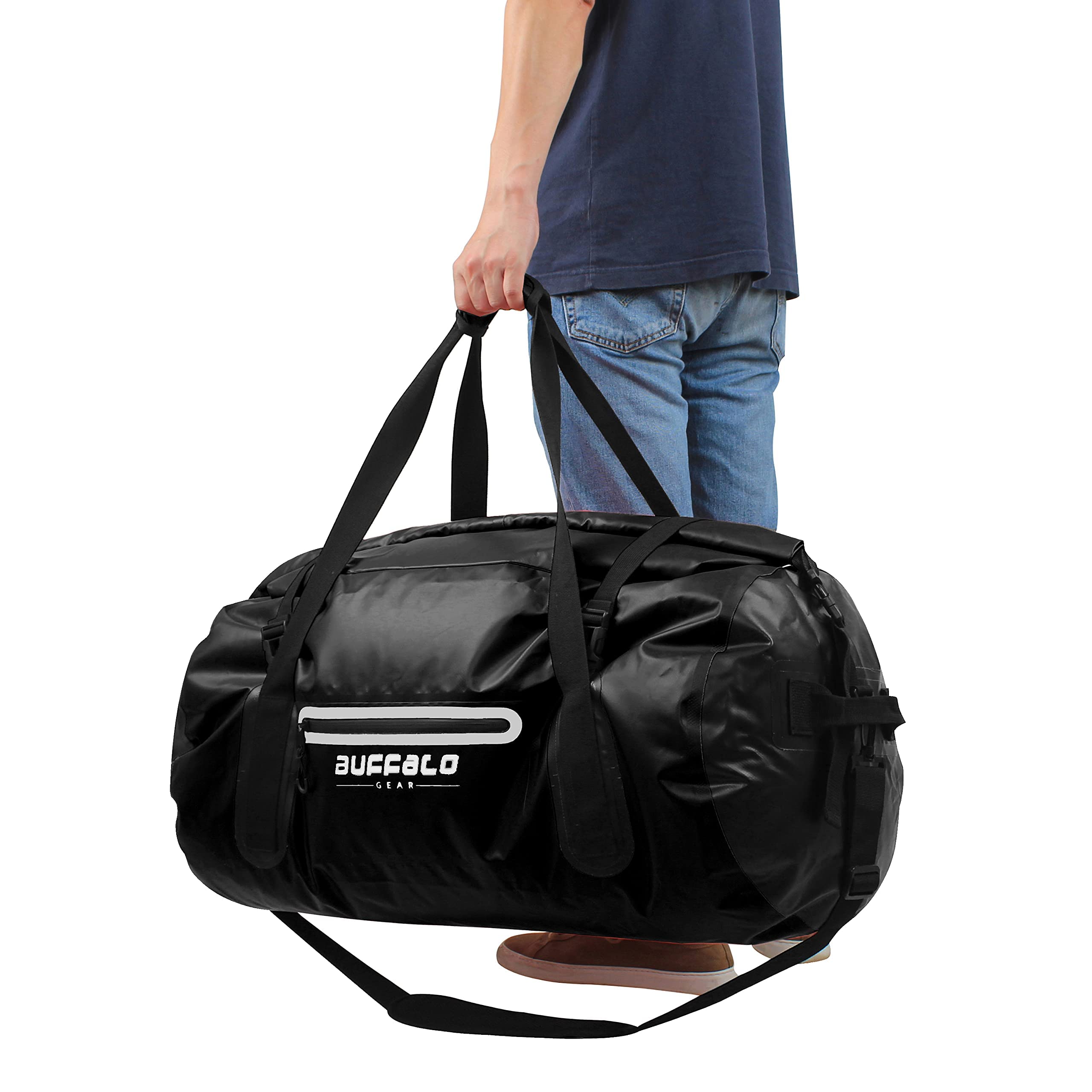 Waterproof Duffle Bag 40L 60L 80L - Heavy Duty Roll-top Dry Bag for Travel, Kayaking, Rafting, Boating, Fishing & Camping | Ideal for Outdoor Adventures & Water Sports Gear Storage