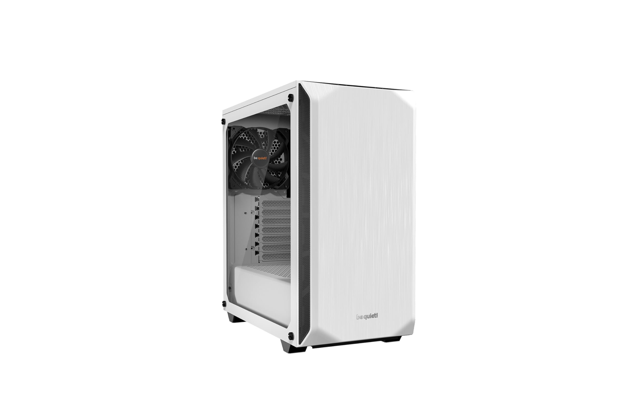 be quiet! Pure Base 500 ATX Mid Tower PC Case - White | Tempered Glass Side Panel | 2 Pre-Installed Silent Wings 3 Fans | High Airflow & Noise Reduction | Perfect for Gaming & Workstation Builds