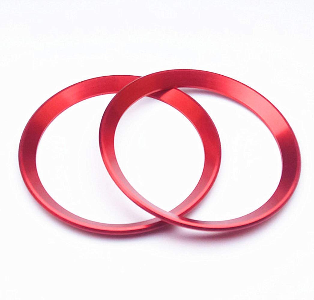 Alfa Romeo Giulia Stelvio Interior Accessories 2015-2023 - Red AC Vent Rings 4pc Set for Car Upgrade