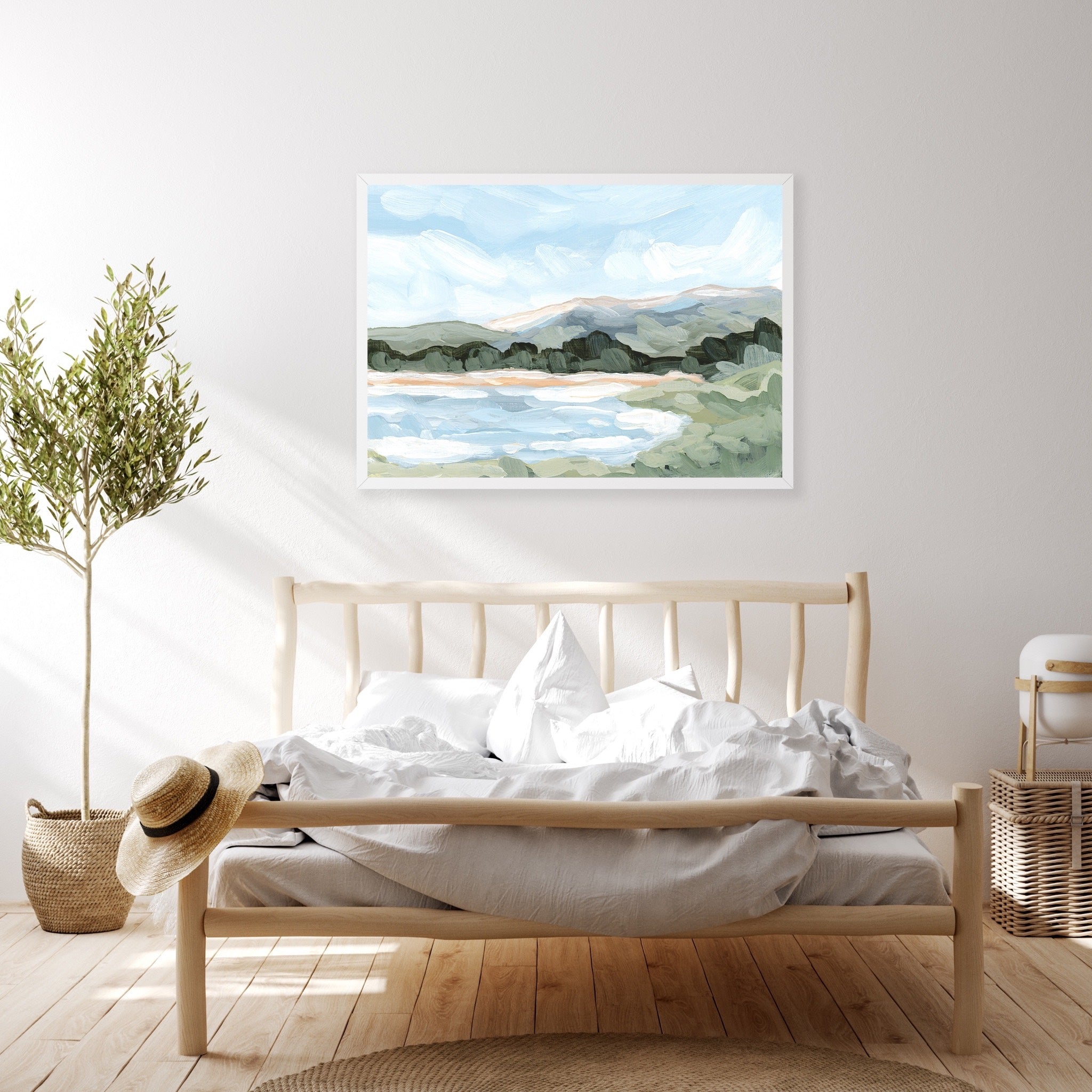 Catamount Reservoir II Art Print - Stunning Landscape Wall Decor for Home & Office - Perfect for Living Room, Bedroom, or Office Space