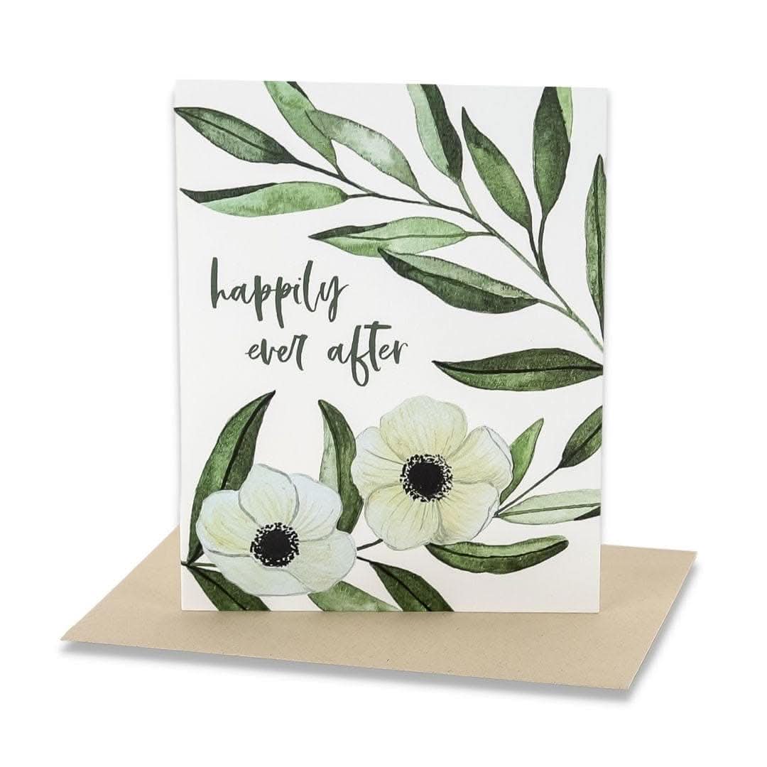 Beautiful 'They Lived Happily Ever After' Greeting Card - Perfect for Weddings, Anniversaries & Romantic Occasions
