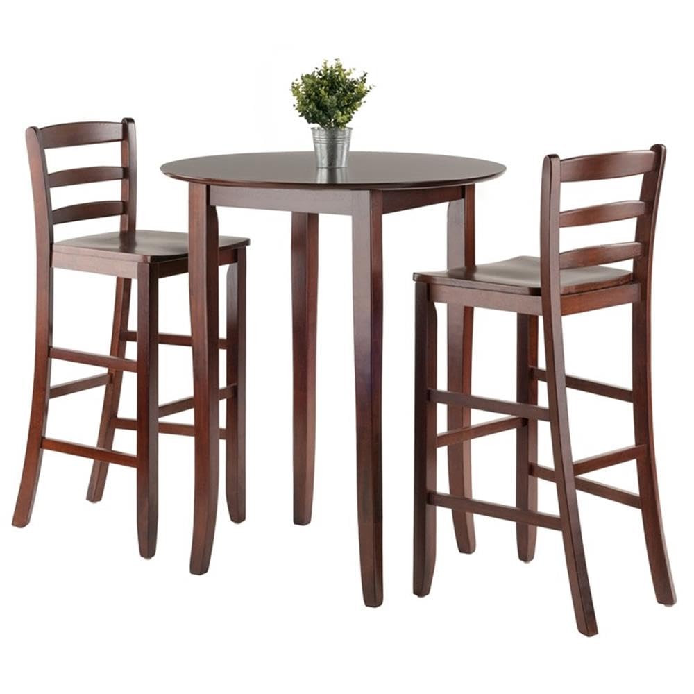 Winsome Fiona Walnut Dining Table - Modern Solid Wood Furniture for Kitchen, Dining Room & Small Spaces