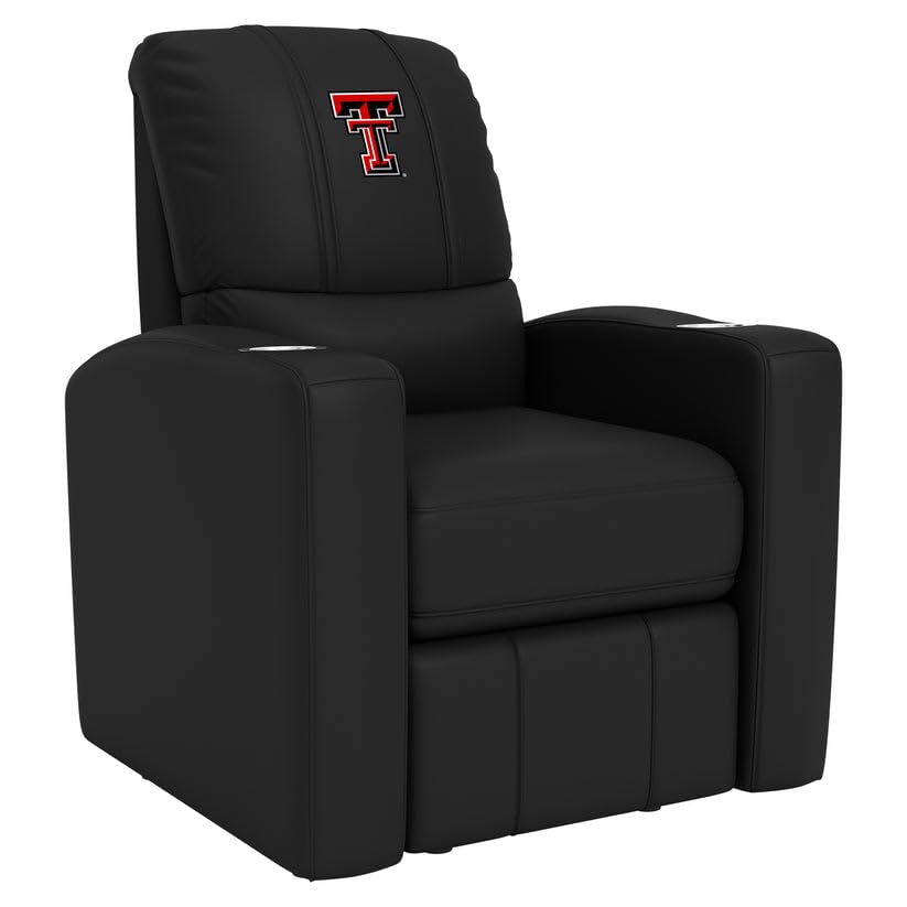 Texas Tech Red Raiders Logo Stealth Recliner - Comfortable Gaming & Sports Watching Chair for Home Theater, Man Cave, and Dorm Room