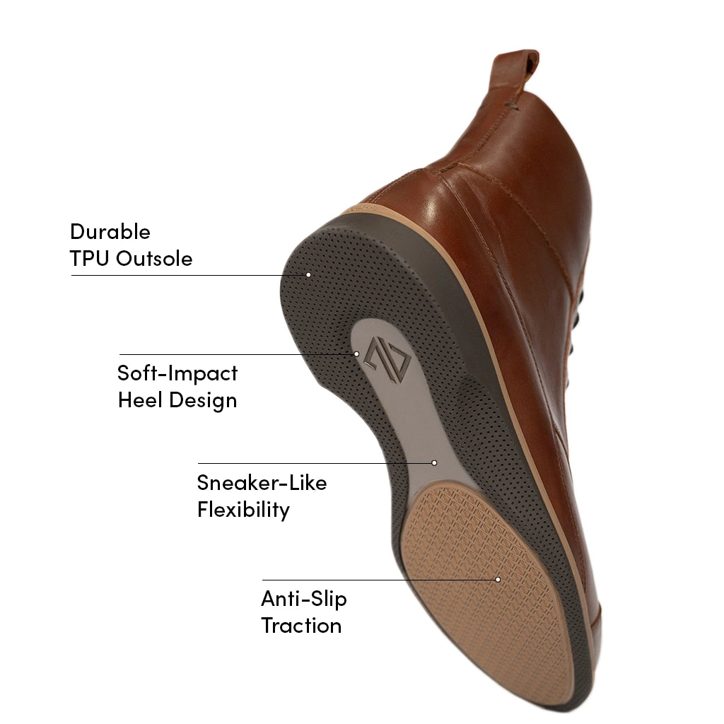 Premium Chestnut Leather Boots for Men & Women - Comfortable, Durable & Stylish for Hiking, Work & Everyday Wear