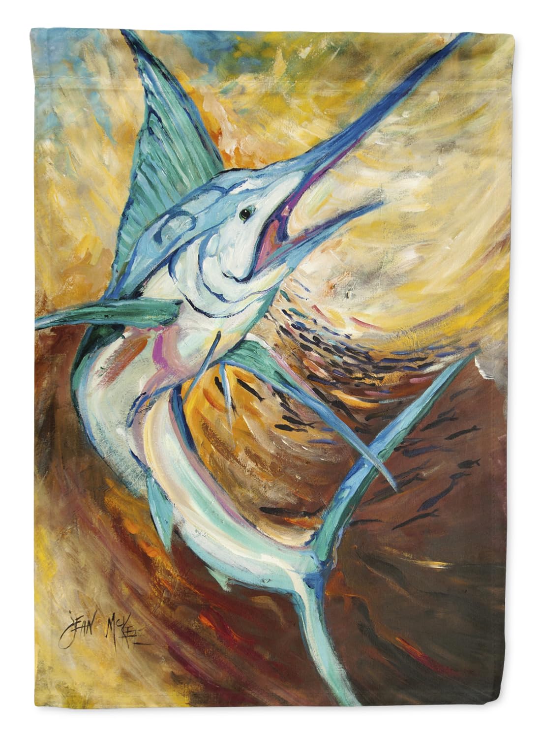 Billfish Garden Flag - Colorful Outdoor Decorative Yard Banner for Mailbox, Patio, Flower Beds & Lawn Decor | Caroline's Treasures JMK1167GF | Perfect for Coastal & Nautical Themed Gardens