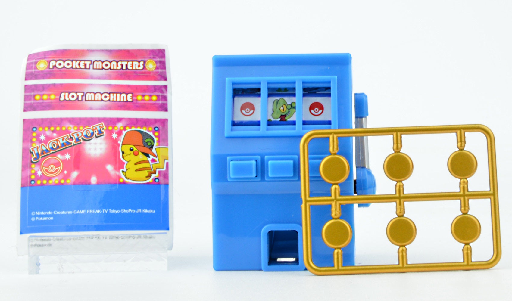 Takara Tomy Pokemon I Choose You The Movie Pikachu Mini Slot Machine Toy - Fun Collectible Gift for Pokemon Fans & Movie Lovers - Perfect for Game Nights, Birthday Parties & Anime Collections